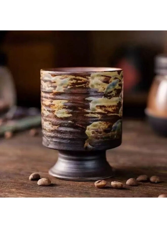 Clink Vintage Style Coffee Cup Creative Japanese Style High-foot Tea Cup Office Home Mug - Image 1